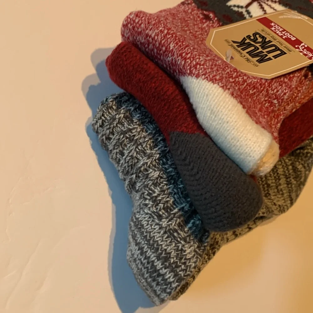 Muk Luks 3-Pack Boot Socks